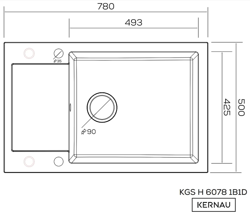 KGS H 6078 1B1D Graphite